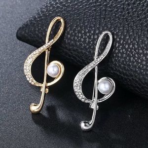 Set of 2 Treble Clef brooch treble clef pin Music note brooch music note pin